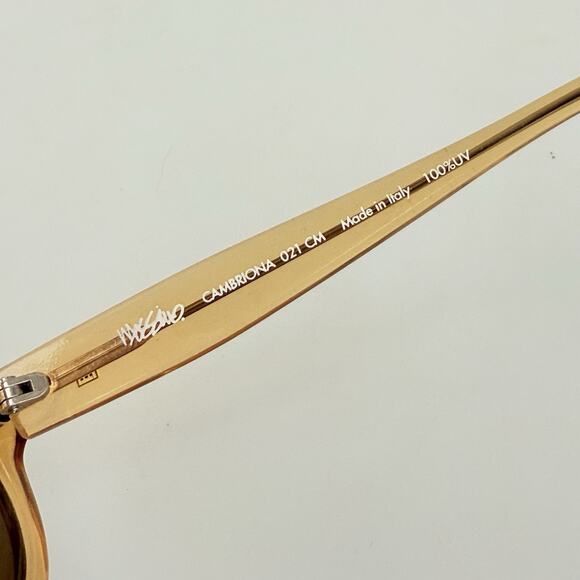 Mossimo Vintage Sunglasses mod. Cambriona 021 CM Gold Oval Made in Italy 90s main image 9